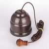 Ceiling Switch (250V 10A) Brown Cord & Non Relieved Bronze Cover