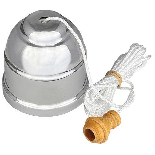 Ceiling Switch (250V 10A) White Cord & Chrome Cover