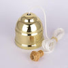 Ceiling Switch (250V 10A) White Cord & Polished Brass Cover