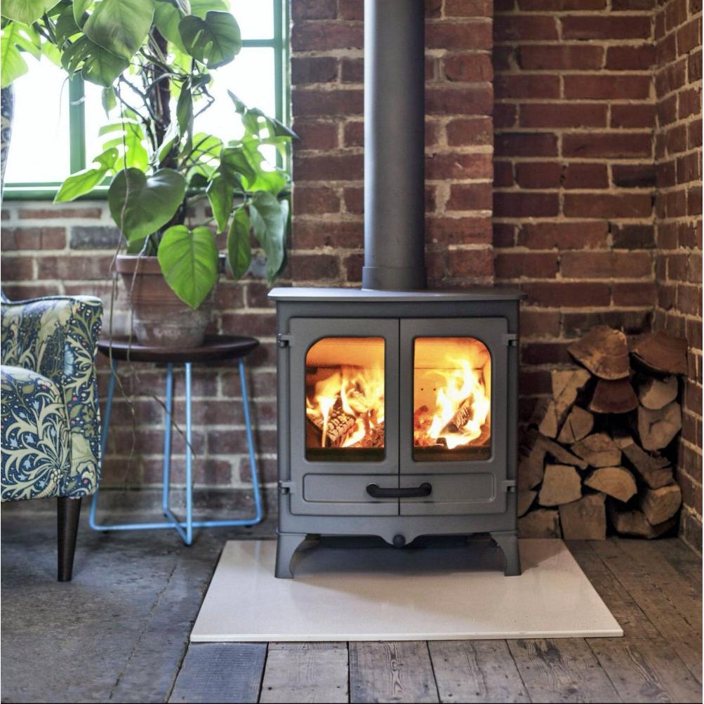 Charnwood Island II Freestanding Wood Fireplace