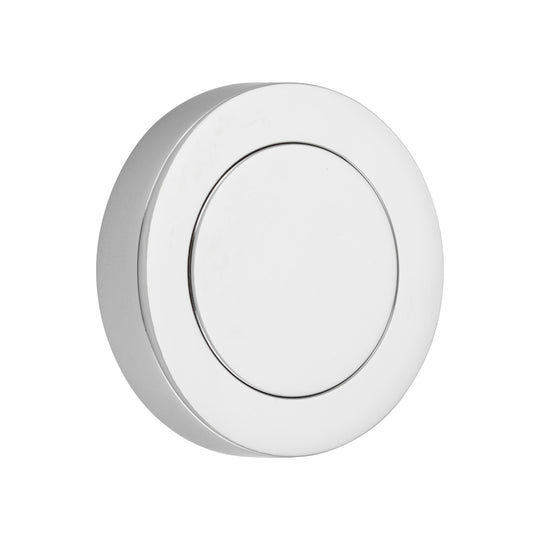 Iver Blank Rose Round Polished Chrome