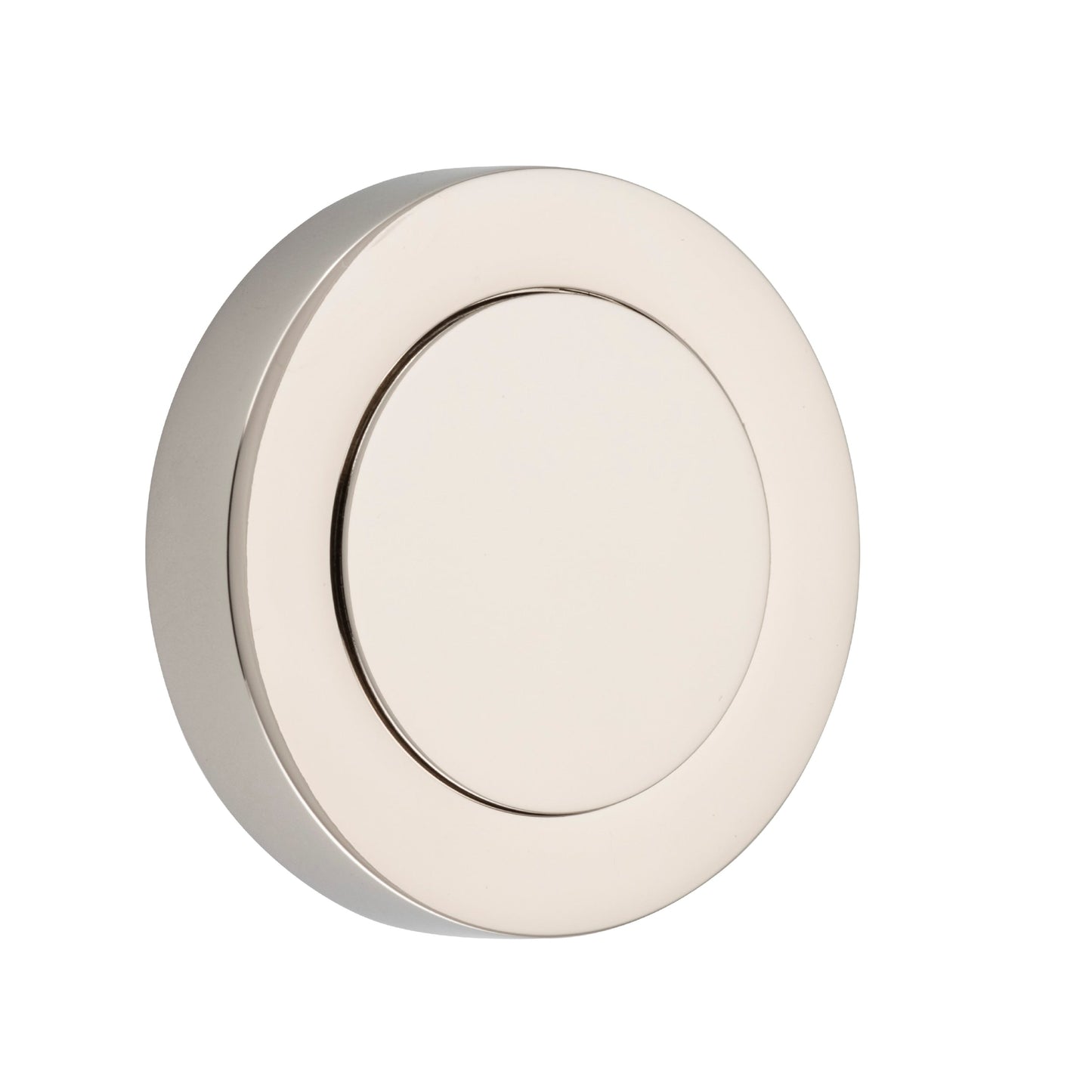 Iver Blank Rose Round Polished Nickel