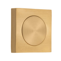 Iver Blank Rose Square Brushed Brass
