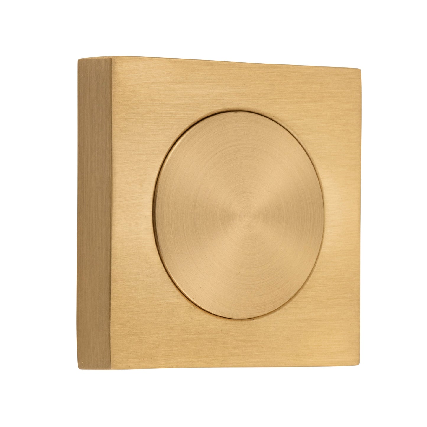 Iver Blank Rose Square Brushed Brass