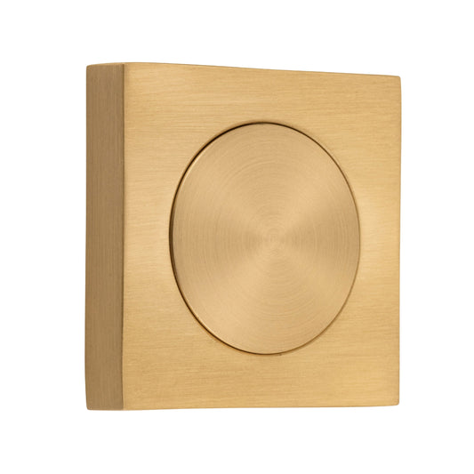Iver Blank Rose Square Brushed Brass