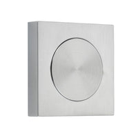 Iver Blank Rose Square Brushed Chrome