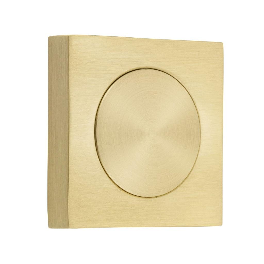Iver Blank Rose Square Brushed Gold PVD