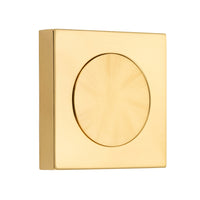 Iver Blank Rose Square Polished Brass