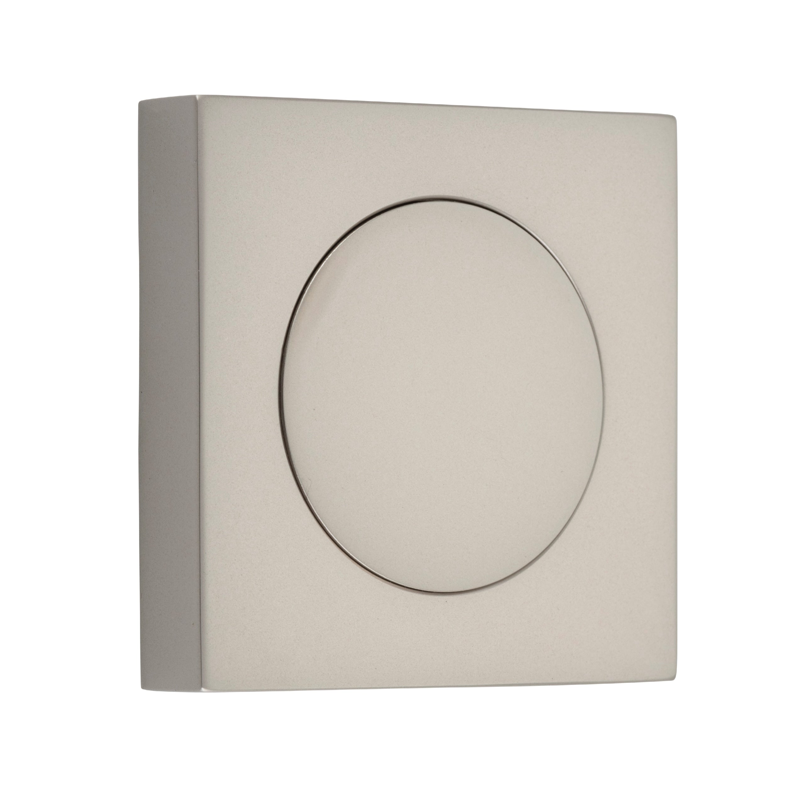 Iver Blank Rose Square Satin Nickel
