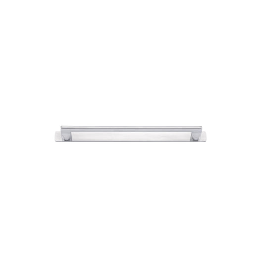 Iver Cabinet Pull Baltimore Brushed Chrome CTC256mm With Backplate