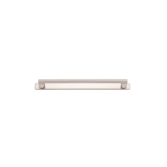Iver Cabinet Pull Baltimore Satin Nickel CTC256mm With Backplate