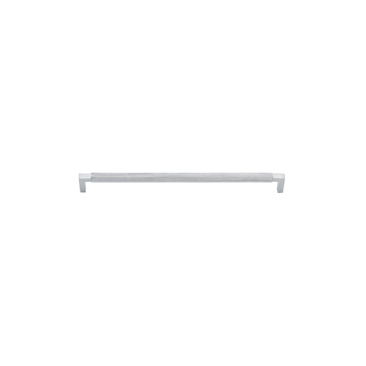 Iver Cabinet Pull Brunswick Knurled Brushed Chrome CTC320mm