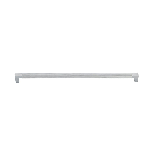 Iver Cabinet Pull Brunswick Knurled Brushed Chrome CTC450mm