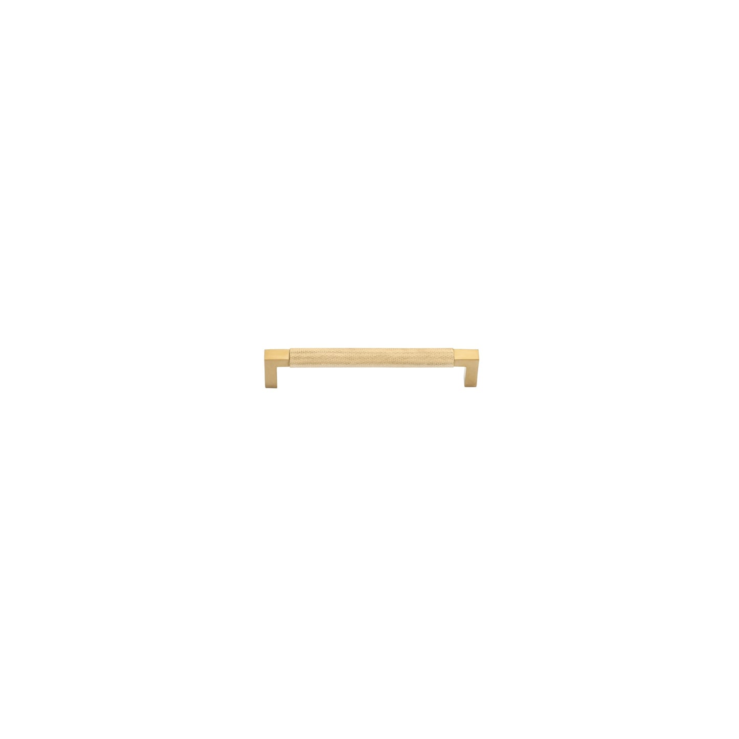 Iver Cabinet Pull Brunswick Knurled Brushed Gold PVD CTC160mm