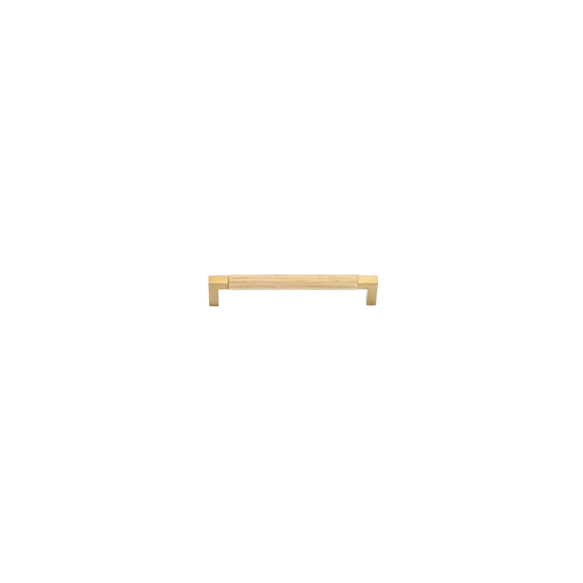 Iver Cabinet Pull Brunswick Knurled Brushed Gold PVD CTC160mm