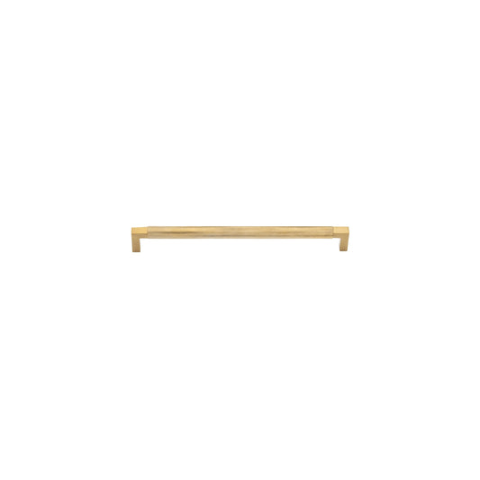 Iver Cabinet Pull Brunswick Knurled Brushed Gold PVD CTC256mm