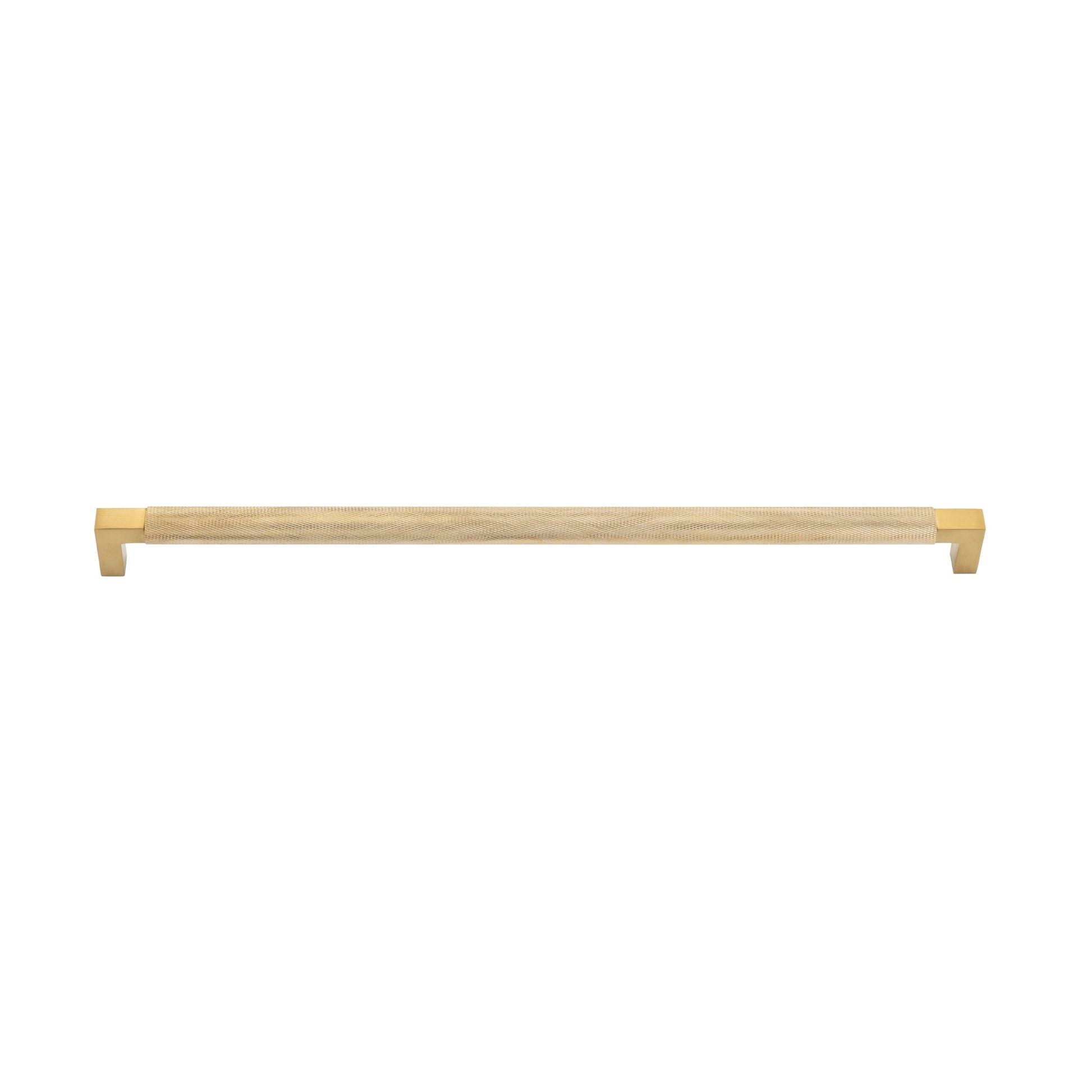 Iver Cabinet Pull Brunswick Knurled Brushed Gold PVD CTC450mm