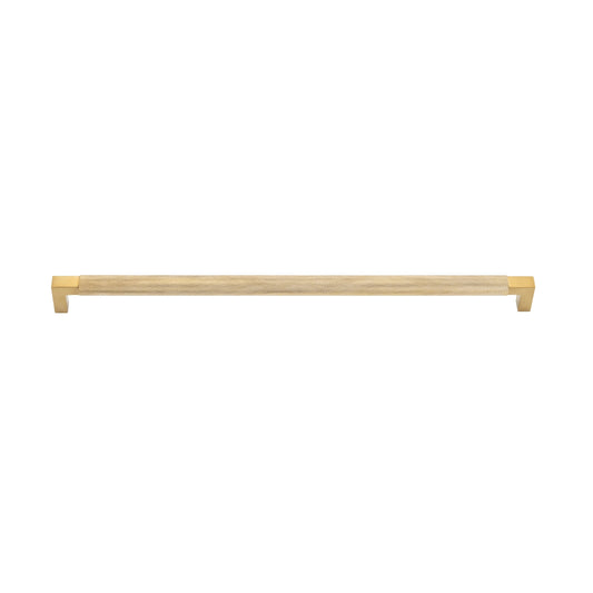 Iver Cabinet Pull Brunswick Knurled Brushed Gold PVD CTC450mm