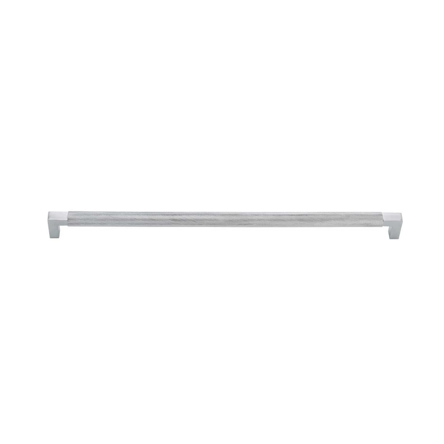 Iver Cabinet Pull Brunswick Knurled Polished Chrome CTC450mm