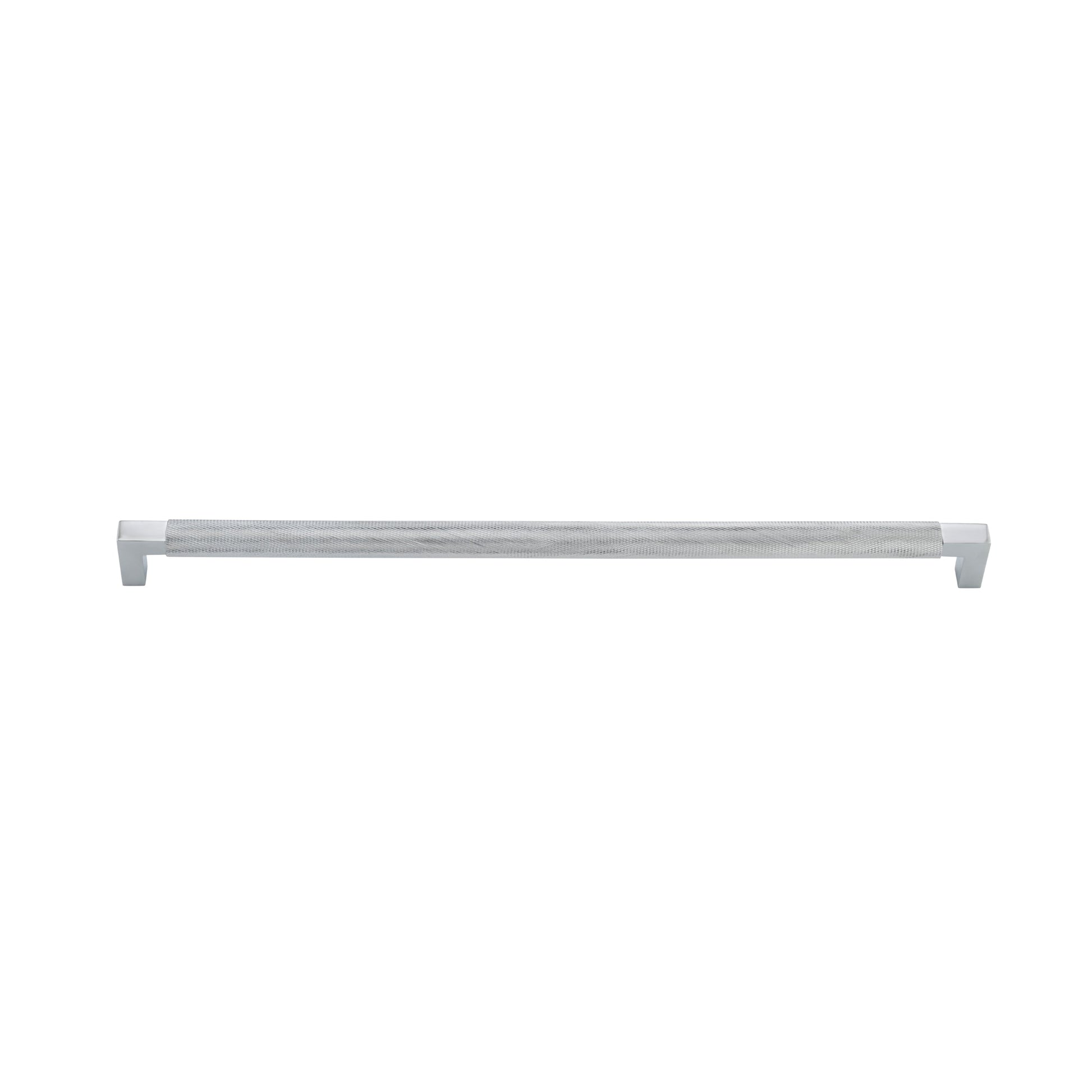 Iver Cabinet Pull Brunswick Knurled Polished Chrome CTC450mm