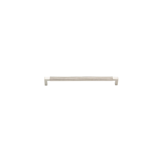 Iver Cabinet Pull Brunswick Knurled Satin Nickel CTC256mm