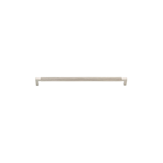 Iver Cabinet Pull Brunswick Knurled Satin Nickel CTC320mm