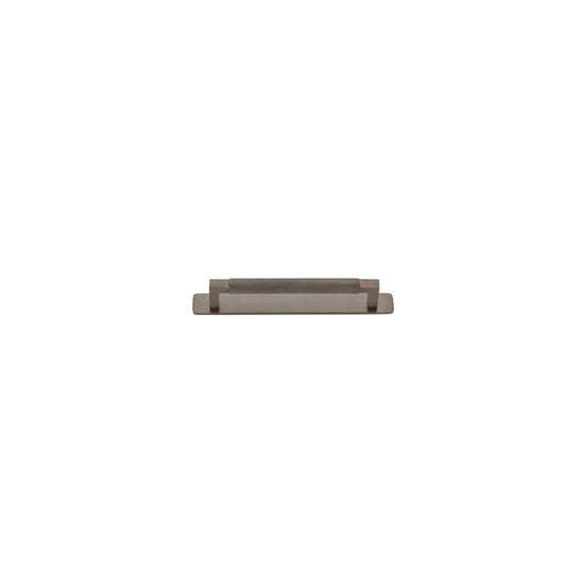 Iver Cabinet Pull Brunswick Knurled Signature Brass CTC160mm with Backplate