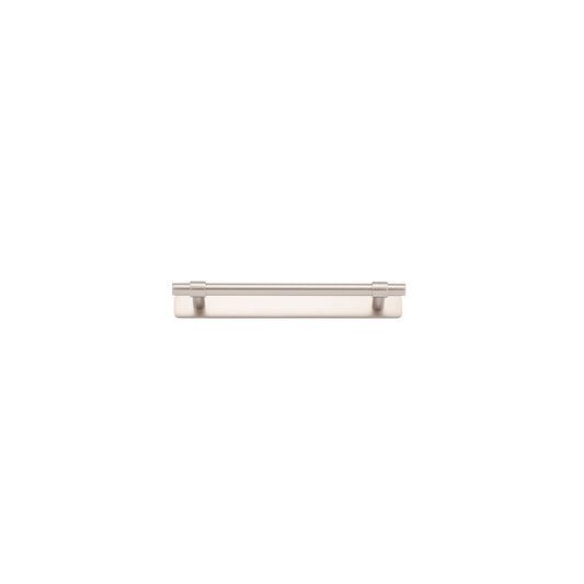 Iver Cabinet Pull Helsinki Satin Nickel CTC160mm With Backplate