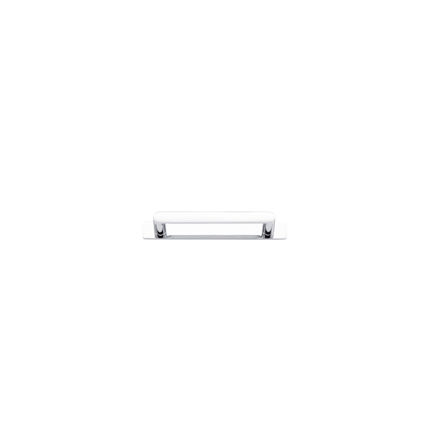 Iver Cabinet Pull Osaka Polished Chrome CTC128mm With Backplate