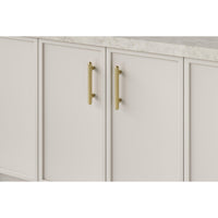 Iver Cabinet Pull Puerto Brushed Gold PVD CTC128mm