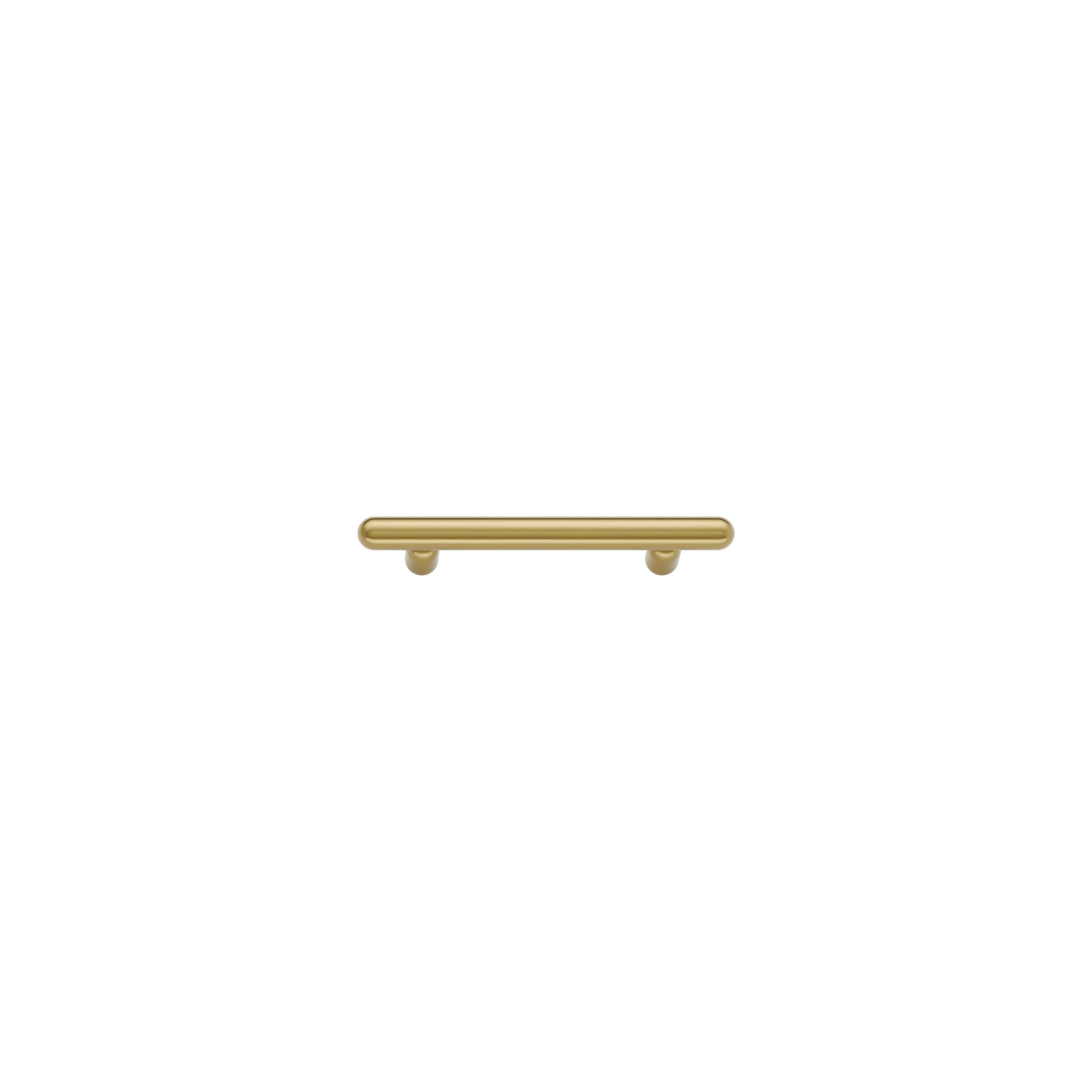 Iver Cabinet Pull Puerto Brushed Gold PVD CTC128mm
