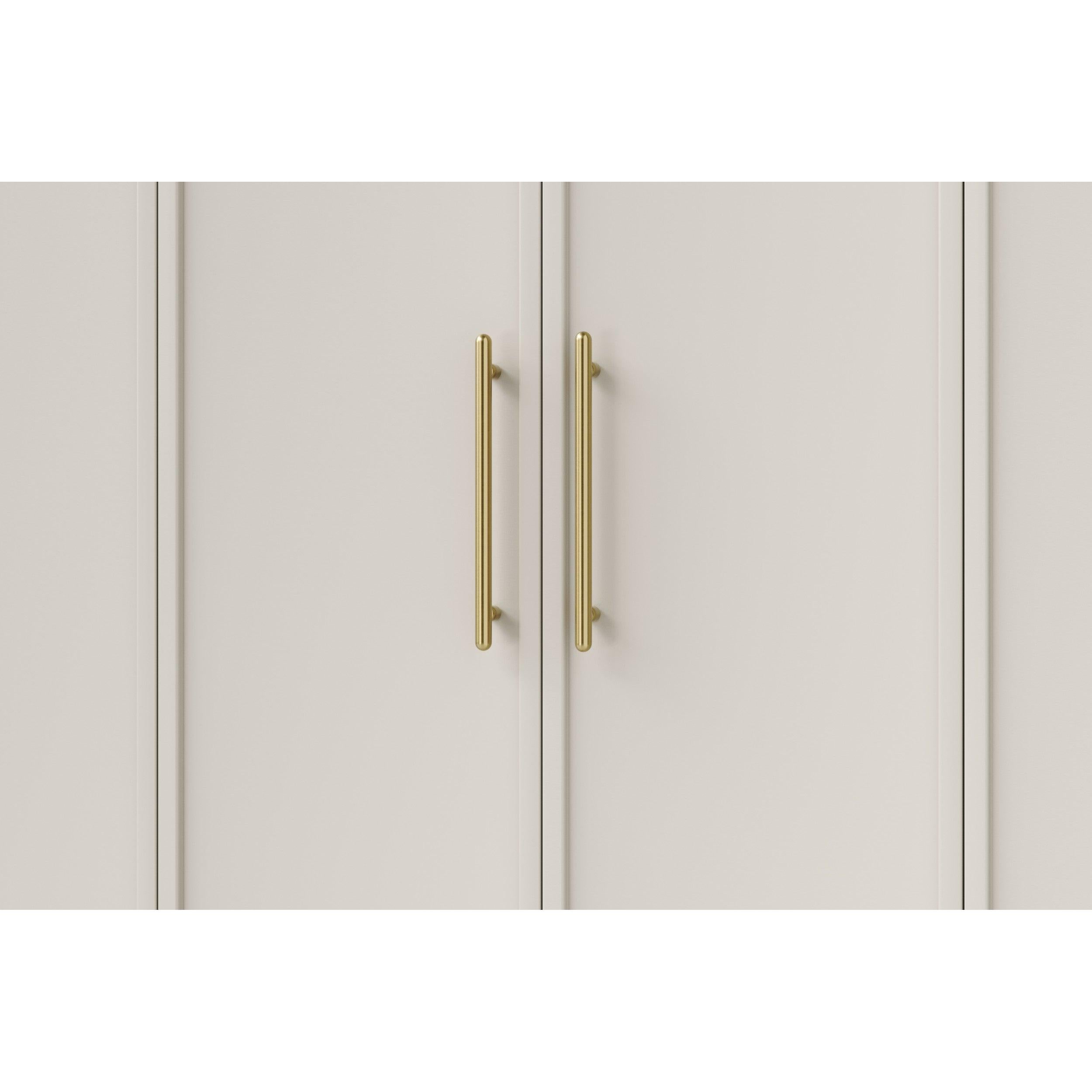Iver Cabinet Pull Puerto Brushed Gold PVD CTC256mm