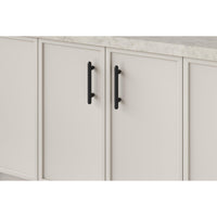 Iver Cabinet Pull Puerto Matt Black CTC128mm