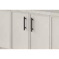 Iver Cabinet Pull Puerto Matt Black CTC160mm
