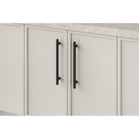 Iver Cabinet Pull Puerto Matt Black CTC256mm