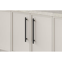 Iver Cabinet Pull Puerto Matt Black CTC320mm