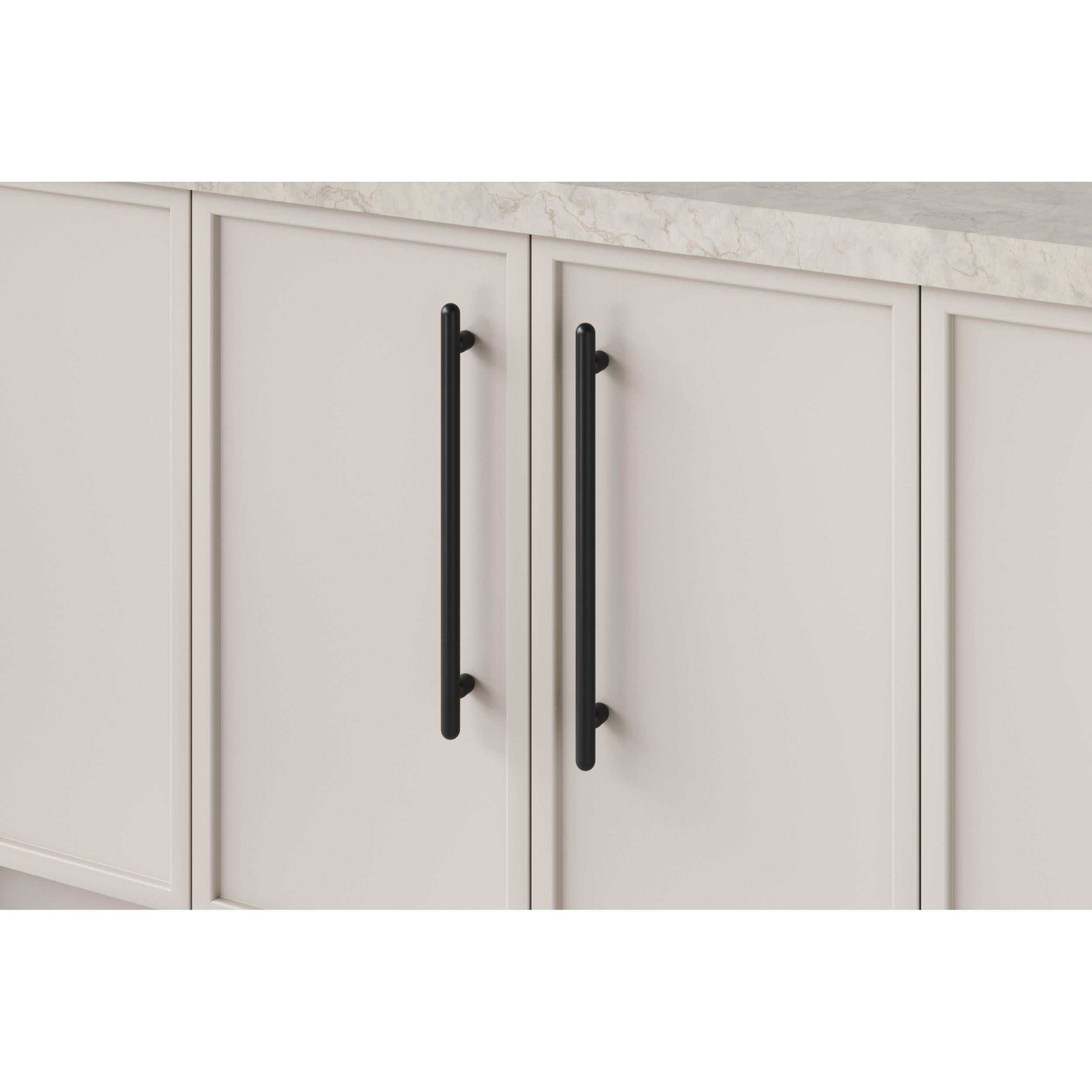 Iver Cabinet Pull Puerto Matt Black CTC320mm