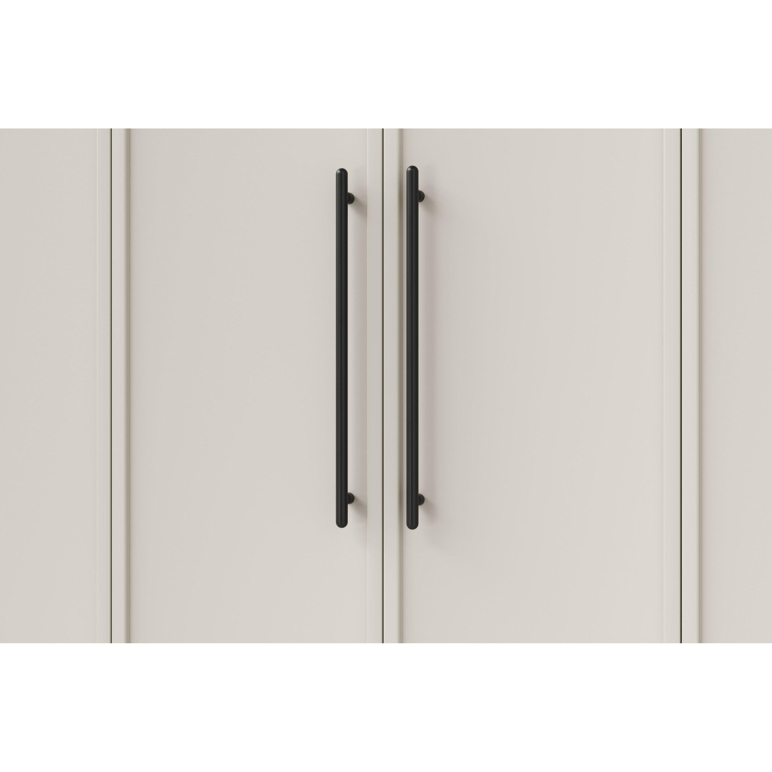 Iver Cabinet Pull Puerto Matt Black CTC450mm