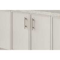 Iver Cabinet Pull Puerto Satin Nickel CTC128mm