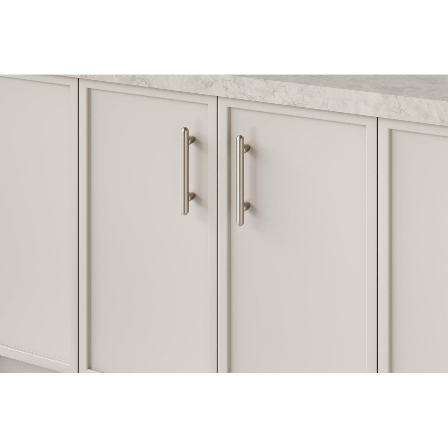 Iver Cabinet Pull Puerto Satin Nickel CTC128mm
