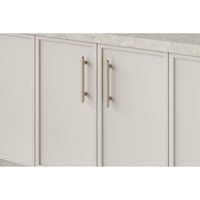 Iver Cabinet Pull Puerto Satin Nickel CTC160mm
