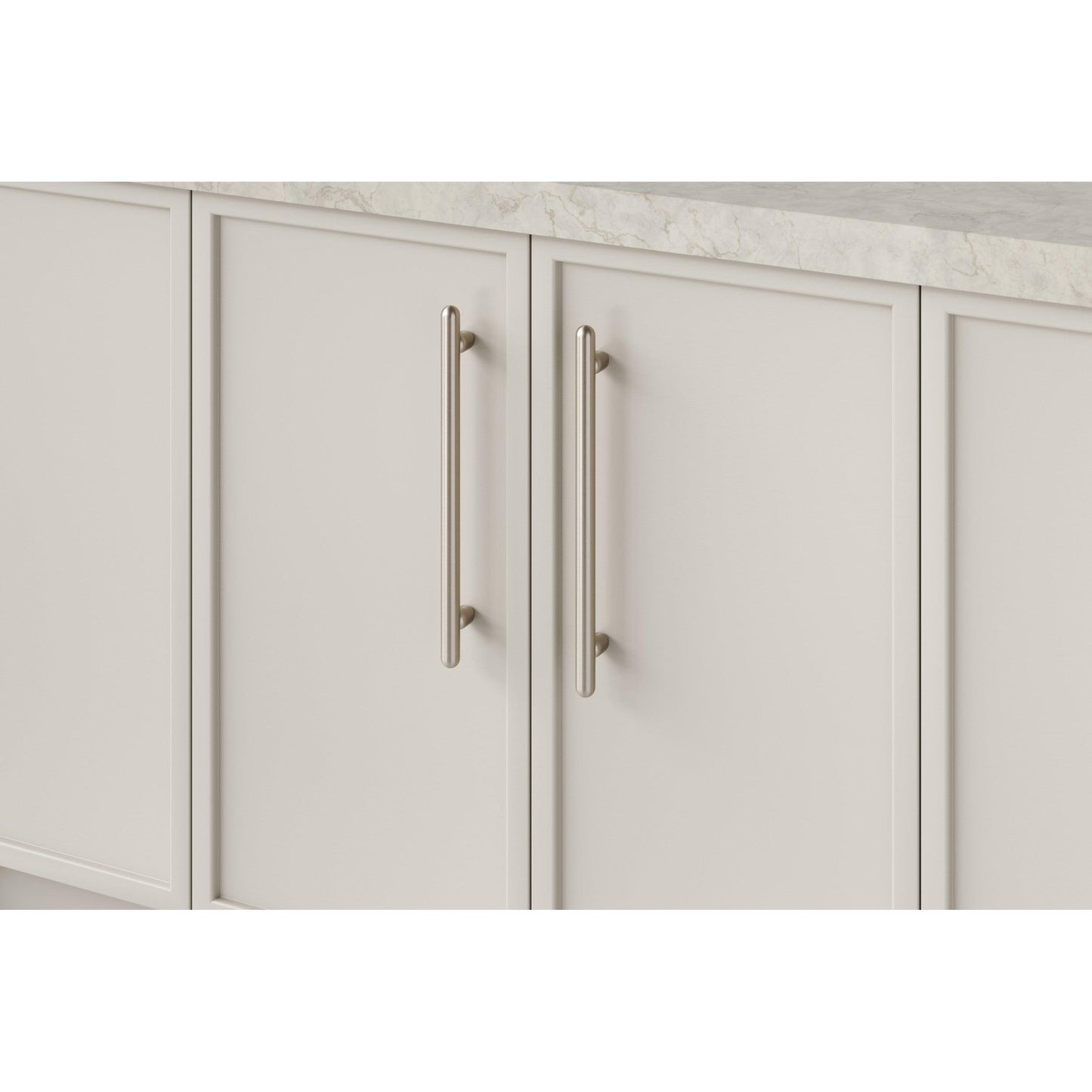 Iver Cabinet Pull Puerto Satin Nickel CTC256mm