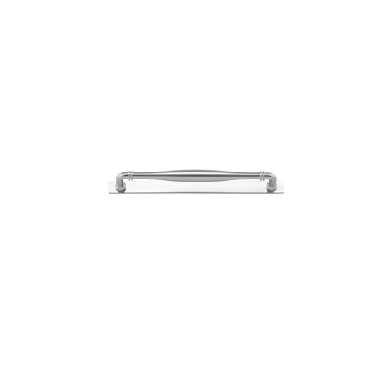 Iver Cabinet Pull Sarlat Brushed Chrome CTC256mm With Backplate