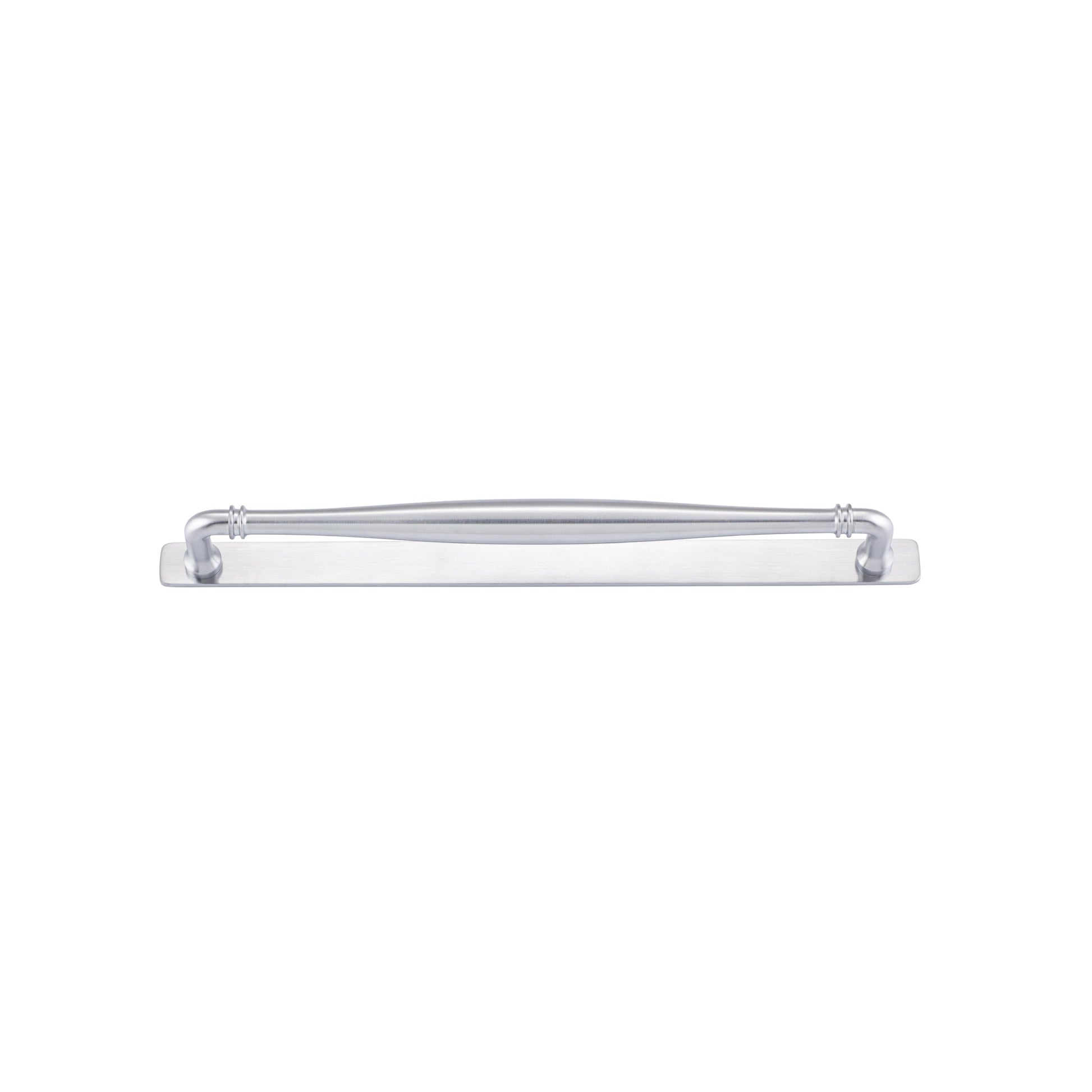 Iver Cabinet Pull Sarlat Brushed Chrome CTC320mm With Backplate