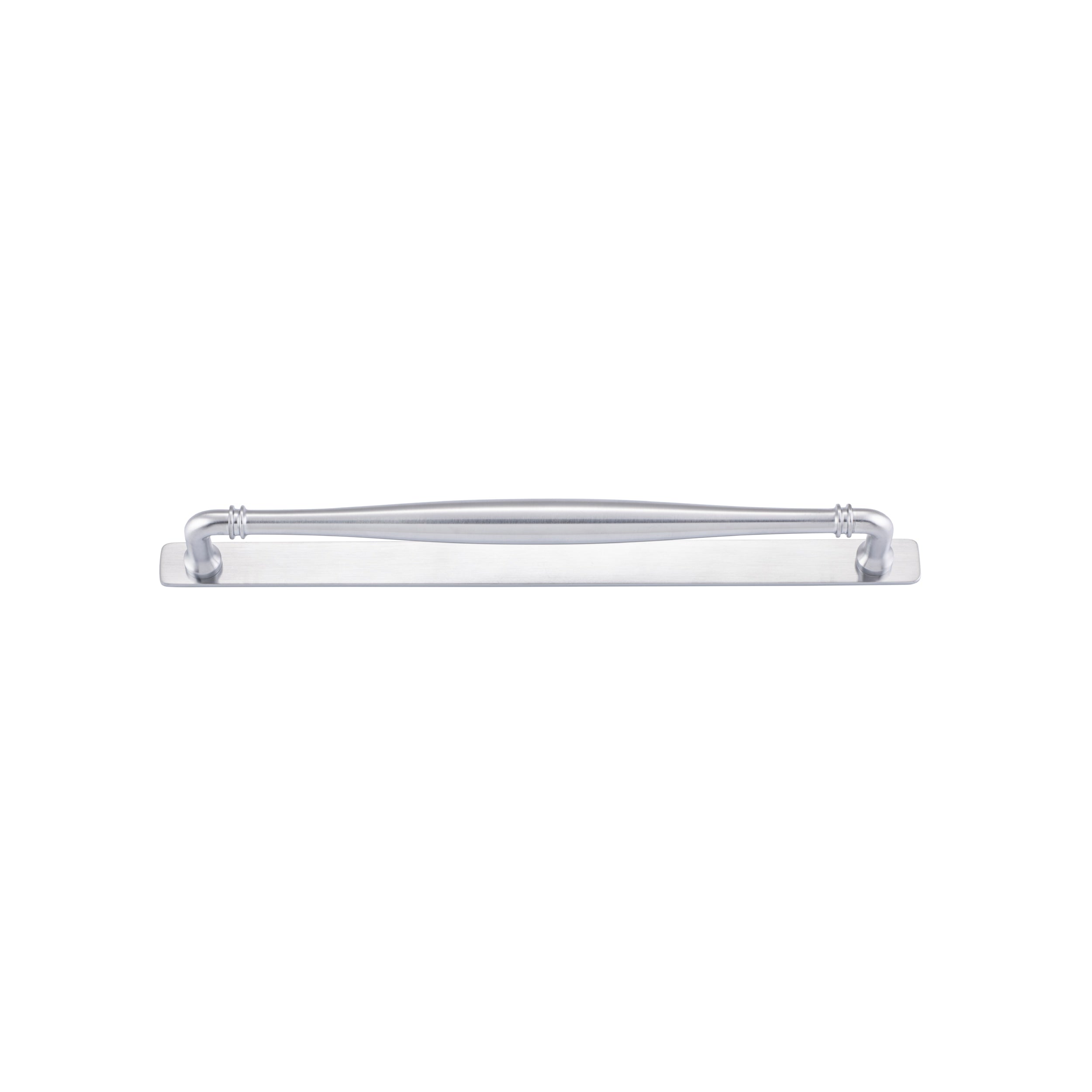 Iver Cabinet Pull Sarlat Brushed Chrome CTC320mm With Backplate