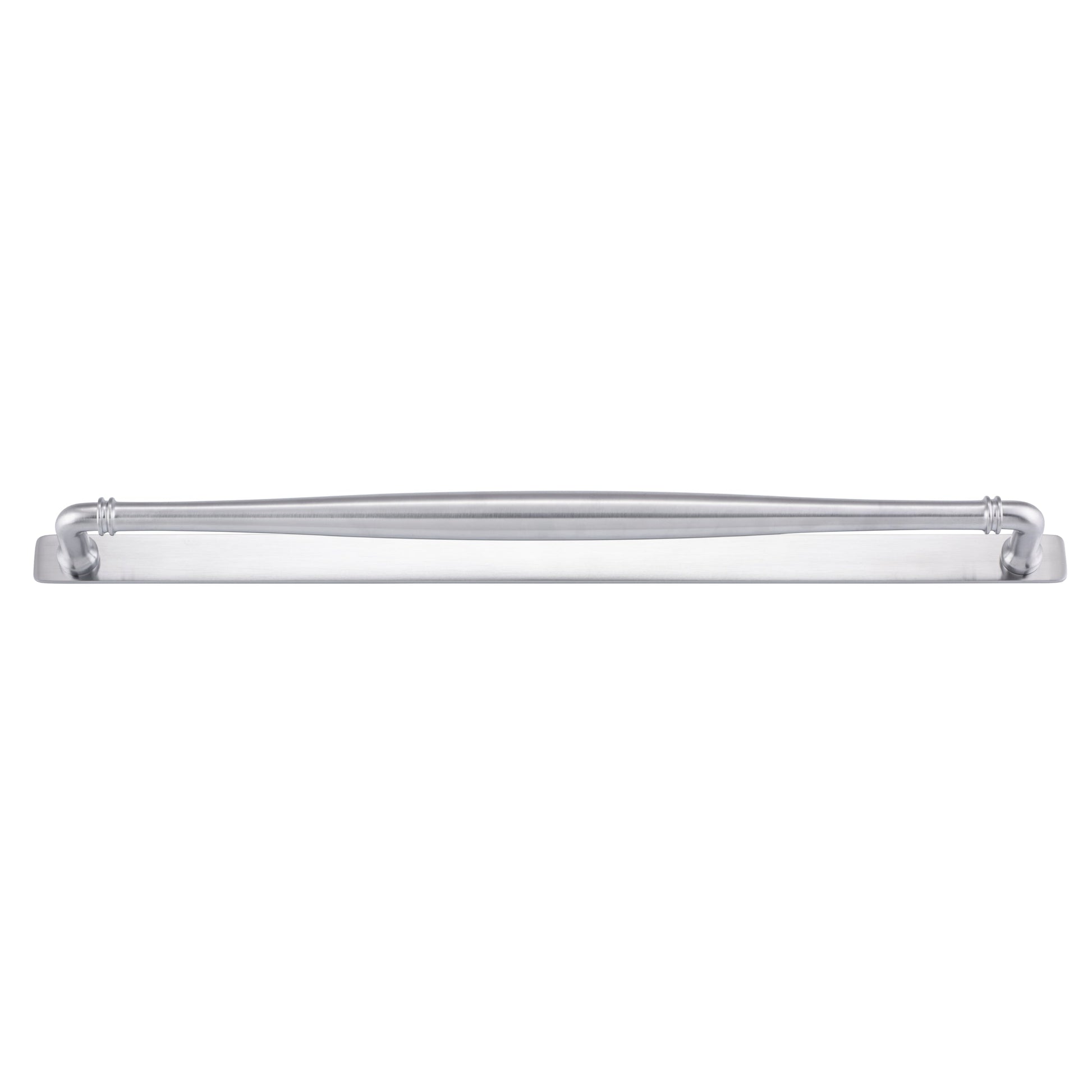 Iver Cabinet Pull Sarlat Brushed Chrome CTC450mm With Backplate
