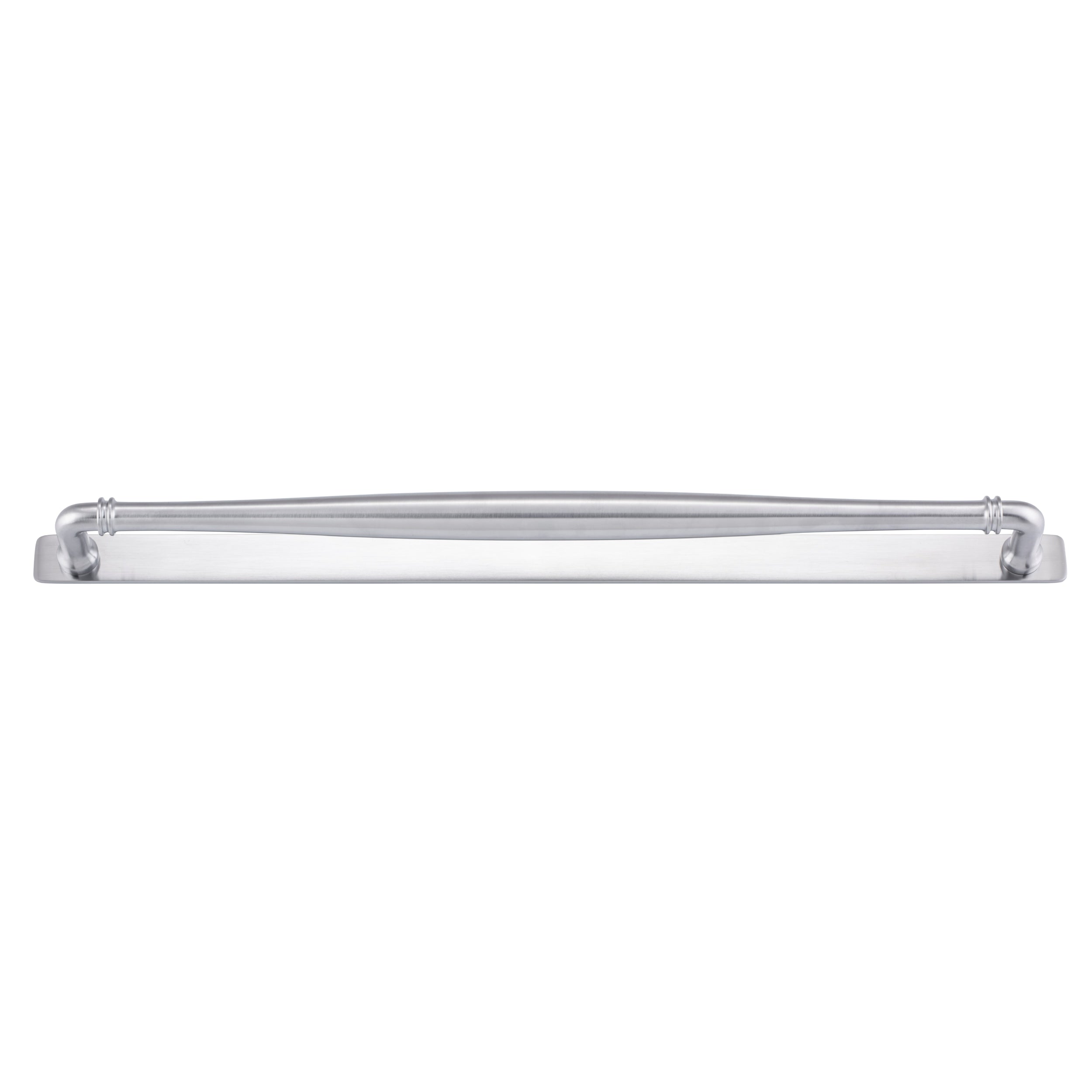 Iver Cabinet Pull Sarlat Brushed Chrome CTC450mm With Backplate