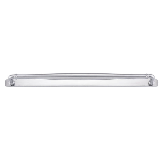 Iver Cabinet Pull Sarlat Brushed Chrome CTC450mm With Backplate