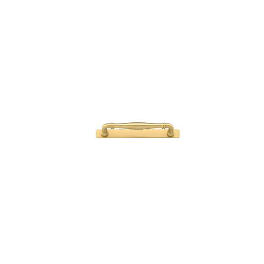 Iver Cabinet Pull Sarlat Brushed Gold PVD CTC160mm With Backplate