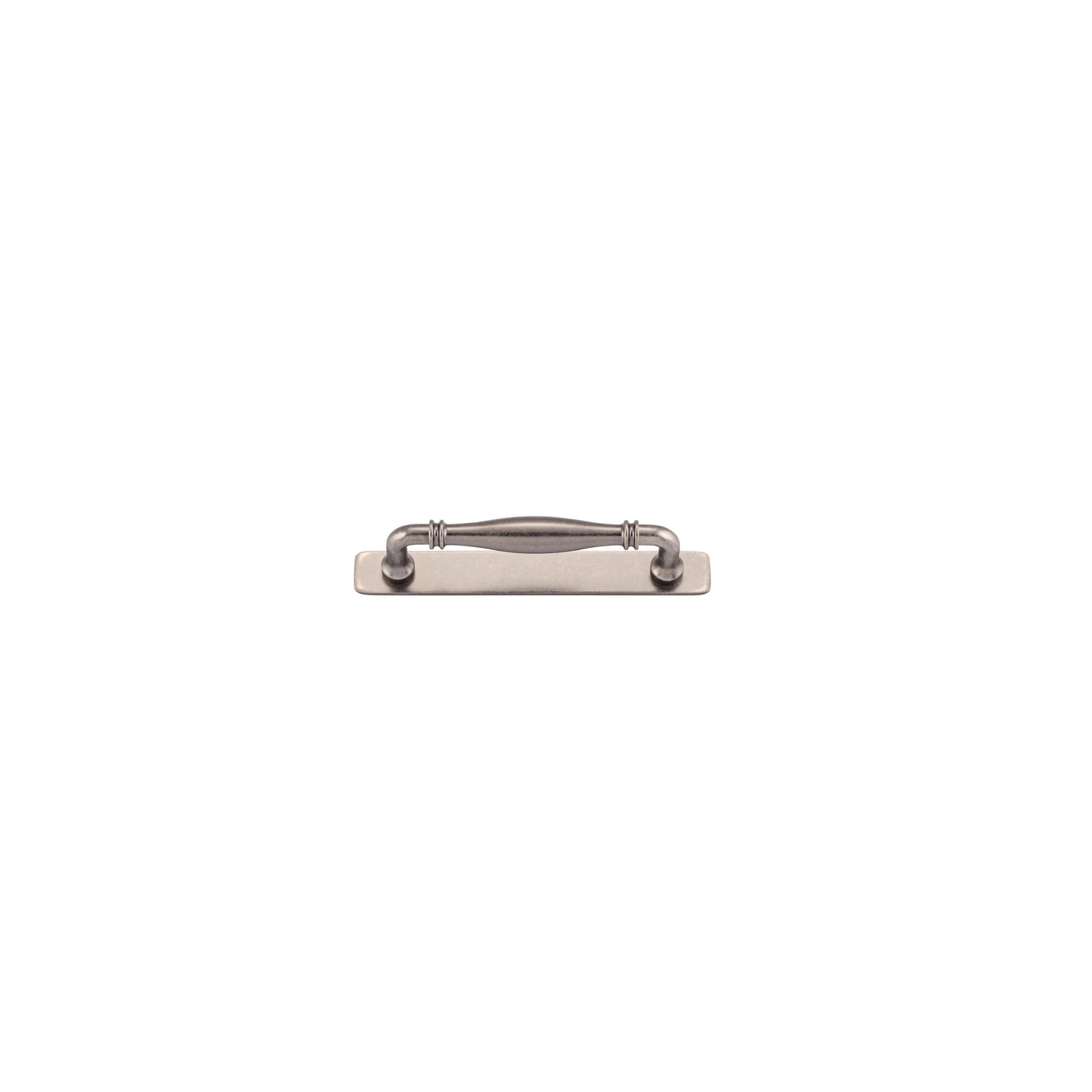 Iver Cabinet Pull Sarlat Distressed Nickel CTC128mm With Backplate